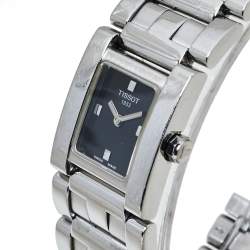 Pre Owned Tissot Black Stainless Steel Classic L804K Women's Wristwatch 21 mm