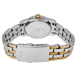 Pre Owned Tissot Mother of Pearl Two Tone Stainless Steel T033210A Women's Wristwatch 28 mm