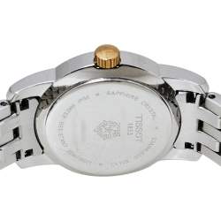 Pre Owned Tissot Mother of Pearl Two Tone Stainless Steel T033210A Women's Wristwatch 28 mm
