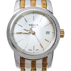 Pre Owned Tissot Mother of Pearl Two Tone Stainless Steel T033210A Women's Wristwatch 28 mm