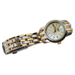 Pre Owned Tissot Mother of Pearl Two Tone Stainless Steel T033210A Women's Wristwatch 28 mm