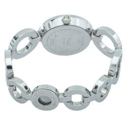 Pre Owned Tissot Mother of Pearl Stainless Steel Pinky T084210A Women's Wristwatch 28 mm