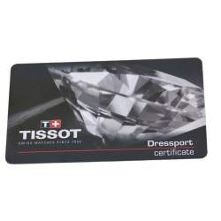 Pre Owned Tissot Mother Of Pearl Stainless Steel & Leather Diamond Dressport T050.217.16.112.01 Women's Wristwatch 35 mm