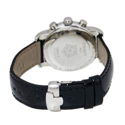 Pre Owned Tissot Mother Of Pearl Stainless Steel & Leather Diamond Dressport T050.217.16.112.01 Women's Wristwatch 35 mm