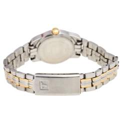 Pre Owned Tissot White Two Tone Stainless Steel PR50 T34.2.281.14 Women's Wristwatch 24 mm
