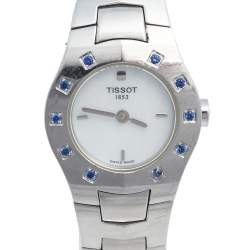 Pre Owned Tissot Mother of Pearl Stainless Steel L521.112 Women's Wristwatch 23 mm
