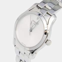 Pre Owned Tissot Silver Stainless Steel Wave T112.210.11.031.00 Women's Wristwatch 30 mm