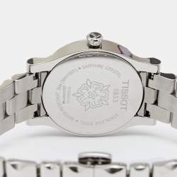 Pre Owned Tissot Mother of Pearl Diamond Stainless Steel Stylis-T T028210A Women's Wristwatch 28MM