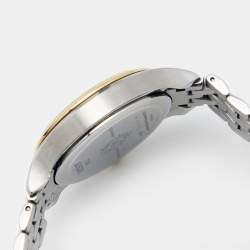 Pre Owned Tissot White Two Tone Stainless Steel Bella Ora T103110 Women's Wristwatch 28 mm