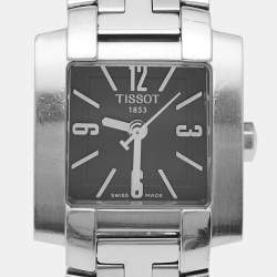 Tissot Black Stainless Steel 1853 L835/935 Women's Wristwatch 22 mm