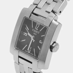 Tissot Black Stainless Steel 1853 L835/935 Women's Wristwatch 22 mm
