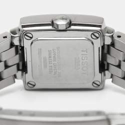 Tissot Black Stainless Steel 1853 L835/935 Women's Wristwatch 22 mm