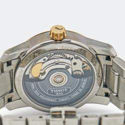 Pre Owned Tissot Brown Two Tone Titanium T-Classic T087207 Women's Wristwatch 32 mm