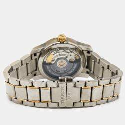 Pre Owned Tissot Brown Two Tone Titanium T-Classic T087207 Women's Wristwatch 32 mm