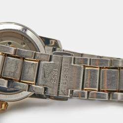 Pre Owned Tissot Brown Two Tone Titanium T-Classic T087207 Women's Wristwatch 32 mm