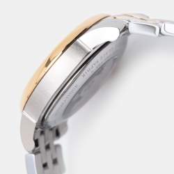 Pre Owned Tissot Mother of Pearl Diamond Two Tone Stainless Steel Le Locle T006.207.22.116.00 Women's Wristwatch 29 mm