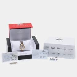 Pre Owned Tissot Mother of Pearl Diamond Two Tone Stainless Steel Le Locle T006.207.22.116.00 Women's Wristwatch 29 mm