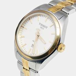 Pre Owned Tissot Silver Two Tone Stainless Steel PR100 T101210A Women's Wristwatch 33 mm