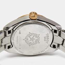 Pre Owned Tissot Mother of Pearl Two Tone Stainless Steel PR100 T101.010.22.111.01 Women's Wristwatch 25 mm