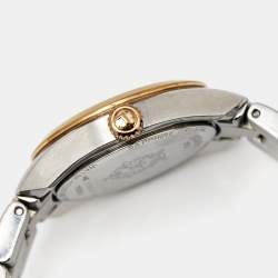 Pre Owned Tissot Mother of Pearl Two Tone Stainless Steel PR100 T101.010.22.111.01 Women's Wristwatch 25 mm