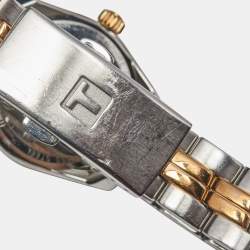 Pre Owned Tissot Mother of Pearl Two Tone Stainless Steel PR100 T101.010.22.111.01 Women's Wristwatch 25 mm