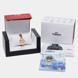 Tissot Champagne Rose Gold Plated Stainless Steel PR100 T101.010.33.451.00 Women's Wristwatch 25 mm