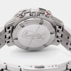 Pre Owned Tissot Silver White Stainless Steel PRC 200 NBA Special Edition T055.217.11.017.00 Women's Wristwatch 35 mm