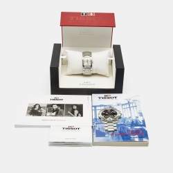 Tissot Mother of Pearl Stainless Steel Diamond T-Evocation T051.310.61.117.00 Women's Wristwatch 23 mm