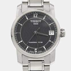 Pre Owned Tissot Grey Titanium Powermatic 80 T087207A Women's Wristwatch 32 mm