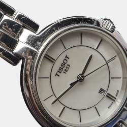 Tissot Mother of Pearl Stainless Steel Flamingo T094.210.11.111.00 Women's Wristwatch 30 mm 