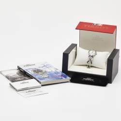 Pre Owned Tissot Mother of Pearl Stainless Steel Pinky T084.210.11.116.01 Women's Wristwatch 28 mm 