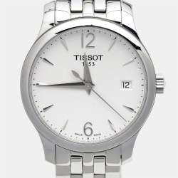 Tissot Silver Stainless Steel Tradition T063.210.11.037.00 Women's Wristwatch 33 mm
