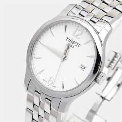 Tissot Silver Stainless Steel Tradition T063.210.11.037.00 Women's Wristwatch 33 mm