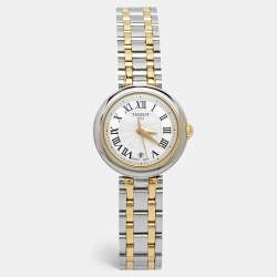 Pre Owned Tissot Silver Two-Tone Stainless Steel Bellissima T126.010.22.013.00 Women's Wristwatch 26 mm