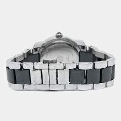 Tissot Black Ceramic Stainless Steel Diamond T-Trend T064.210.22.056.00 Women's Wristwatch 28 mm