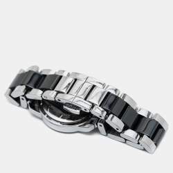 Tissot Black Ceramic Stainless Steel Diamond T-Trend T064.210.22.056.00 Women's Wristwatch 28 mm