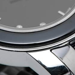 Tissot Black Ceramic Stainless Steel Diamond T-Trend T064.210.22.056.00 Women's Wristwatch 28 mm