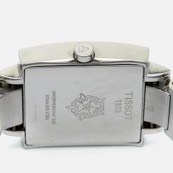 Pre Owned Tissot Black Stainless Steel Happy Chic T034.309.11.053.00 Women's Wristwatch 29 mm