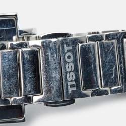 Pre Owned Tissot Black Stainless Steel Happy Chic T034.309.11.053.00 Women's Wristwatch 29 mm