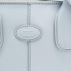 Tod's Light Blue Leather Mini Di Bag