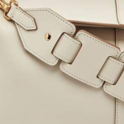 Tod's Off White Leather Small T Case Shoulder Bag
