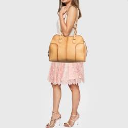 Pre Owned Tod's Tan Ombre Leather Large Sella Satchel