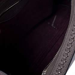Tod's Grey Leather Monospalla Rings Top Handle Bag