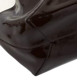 مملوكة مسبقًا حقيبة يد تودز شوبر جلد لامع و جلد بني و بيج