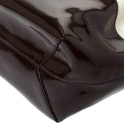 مملوكة مسبقًا حقيبة يد تودز شوبر جلد لامع و جلد بني و بيج