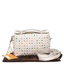 Tod's Cream Leather Multicolored Studs Gommino Bag 