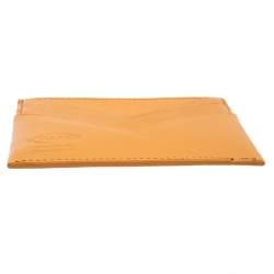 Tod's Orange Leather Card Holder