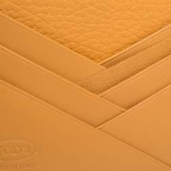 Tod's Orange Leather Card Holder
