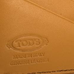 Tod's Orange Leather Card Holder