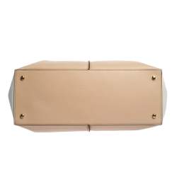 Pre Owned Tod's Tri Color Leather Medium D-Cube Tote